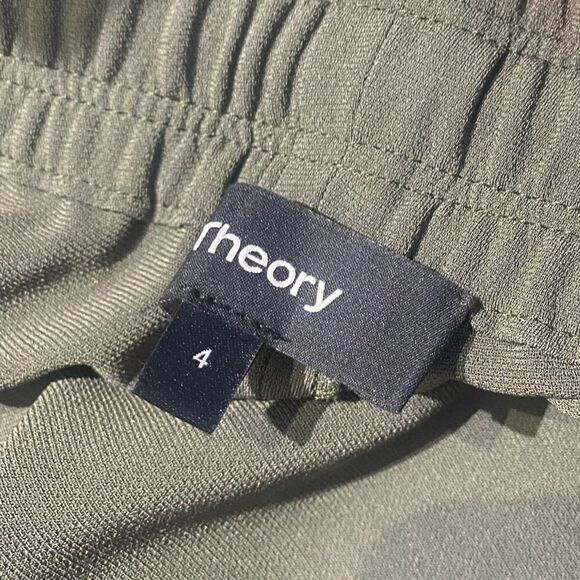 Theory Olive Green Pants Sz 4 - Picture 4 of 6